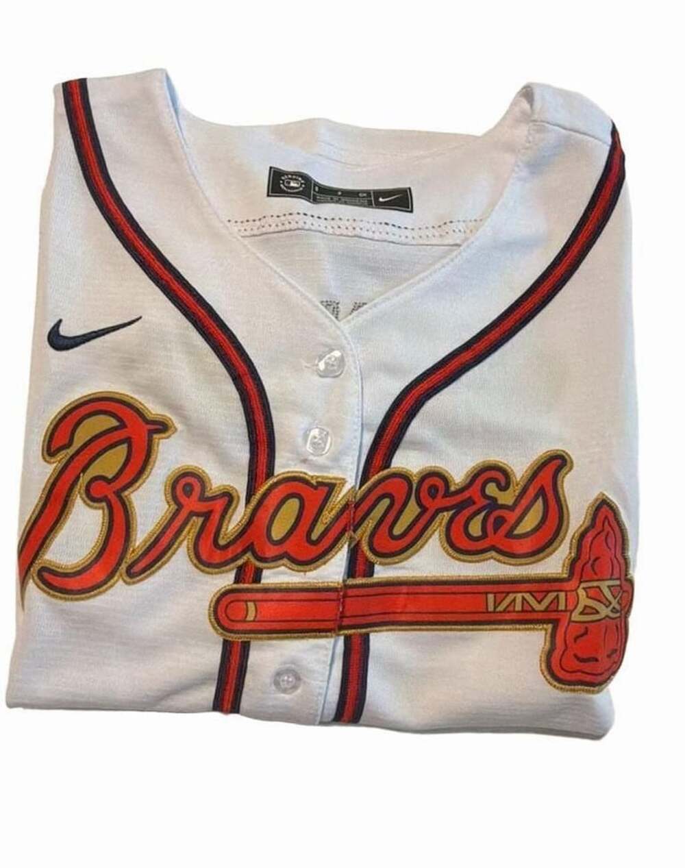 Nike Atlanta Braves Dansby Swanson 7 2021 World Series Champions White Baseball